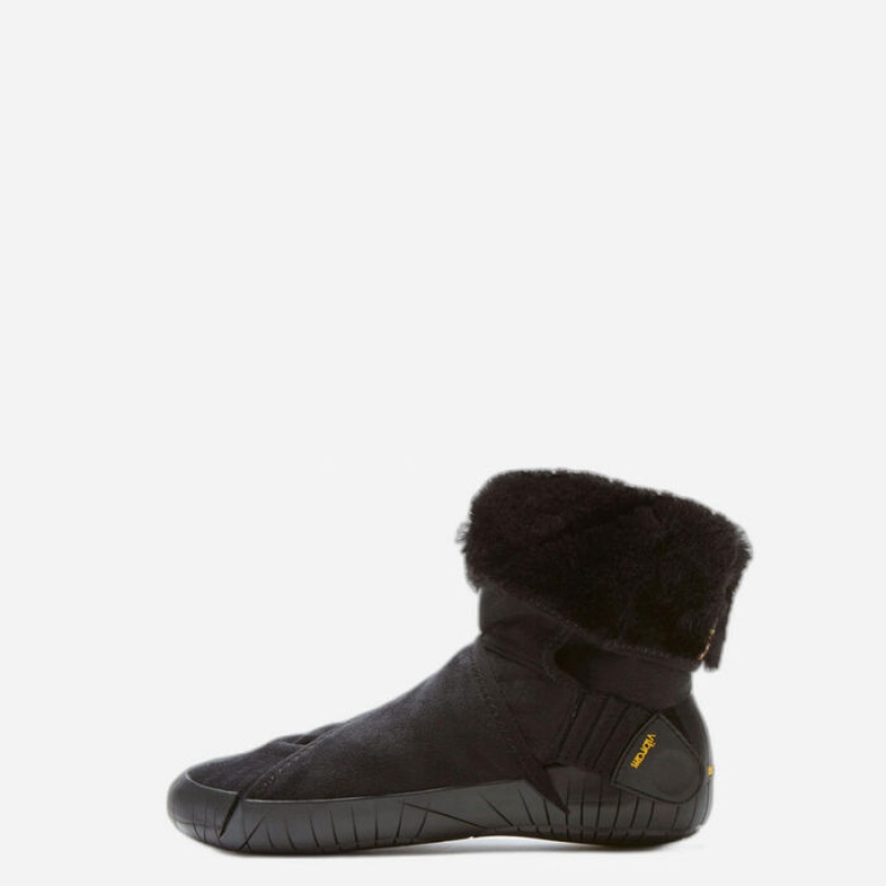 Vibram Furoshiki Eastern Traveler Classiche Shearling Mid Stivali Donna Nere | 9046-IKOGU