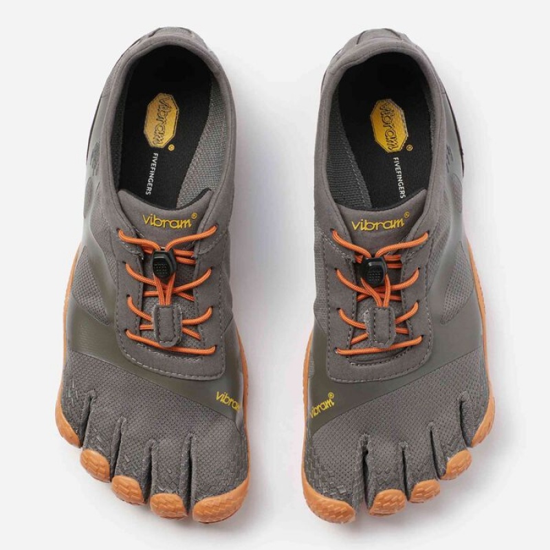 Vibram KSO EVO Scarpe Training Uomo Grigie Arancioni | 7063-AYJFL