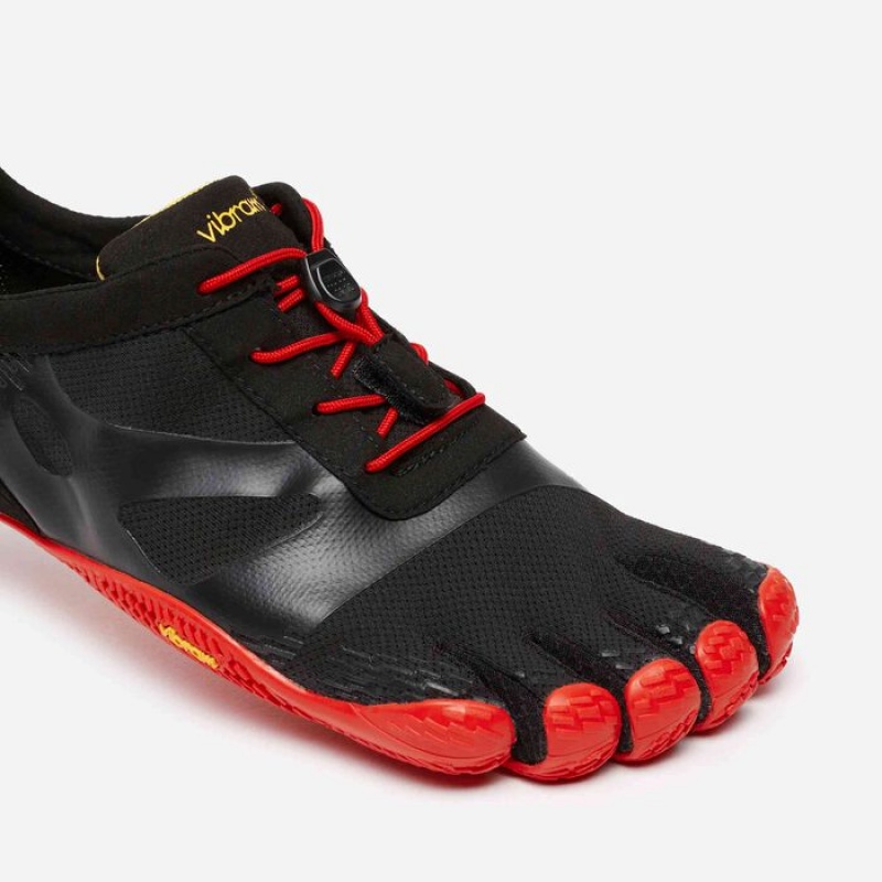 Vibram KSO EVO Scarpe Training Uomo Nere Rosse | 8491-TYSCN