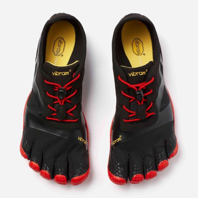 Vibram KSO EVO Scarpe Training Uomo Nere Rosse | 8491-TYSCN