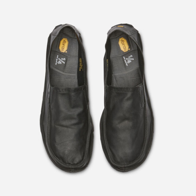 Vibram Pelle One Quarter Uomo Nere | 2873-GWXTU