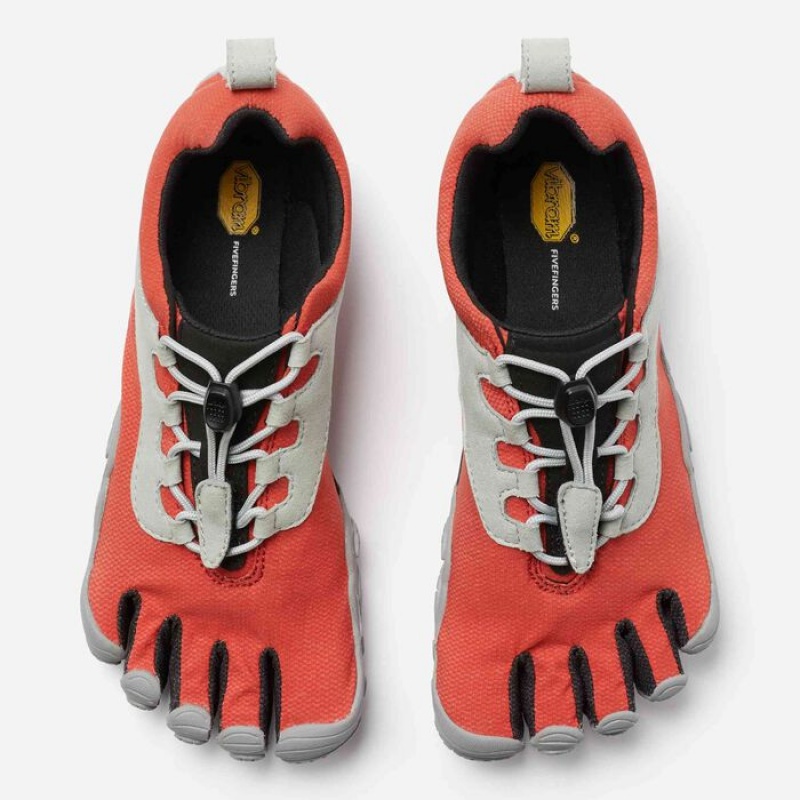 Vibram V-Run Retro Scarpe Running Donna Rosse Nere Grigie | 8741-ACBVW