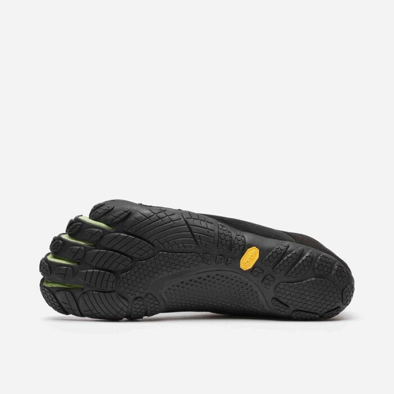 Vibram V-Run Retro Scarpe Running Uomo Nere Verdi Nere | 7234-AKUVP