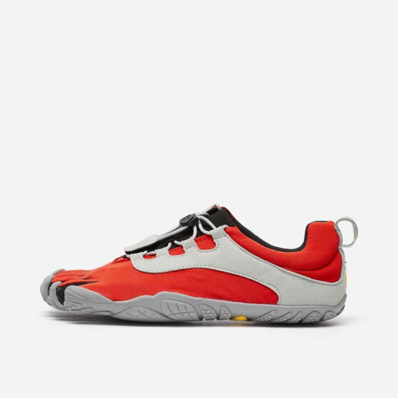 Vibram V-Run Retro Scarpe Running Uomo Rosse Nere Grigie | 6592-ZYSIJ