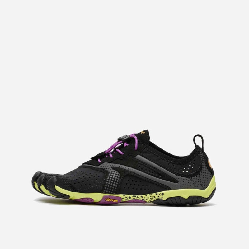 Vibram V-Run Scarpe Running Donna Nere Gialle Viola | 9162-KFCRU