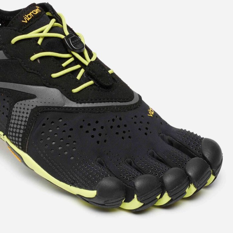 Vibram V-Run Scarpe Running Uomo Nere Gialle | 4093-BFIKL