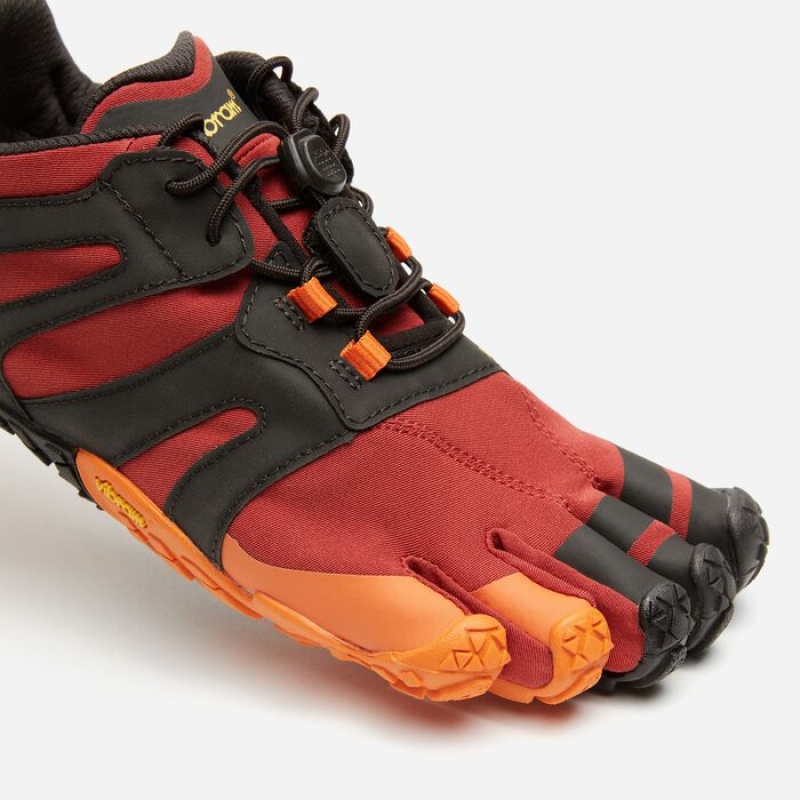 Vibram V-Trail 2.0 Pompeian Scarpe Running Uomo Rosse Nere | 2461-SQGZM