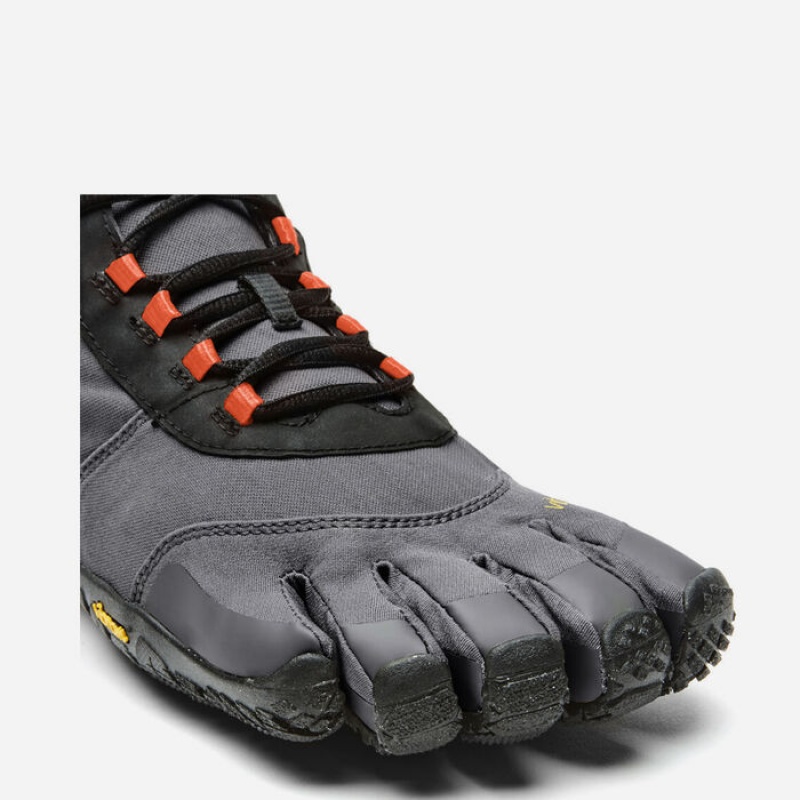 Vibram V-Trek Insulated Scarpe Lifestyle Uomo Nere Grigie Rosse | 4682-MFVDK