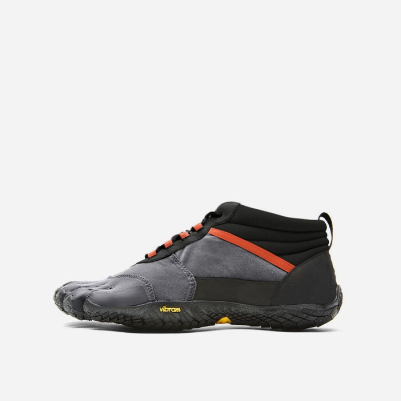 Vibram V-Trek Insulated Scarpe Lifestyle Uomo Nere Grigie Rosse | 4682-MFVDK