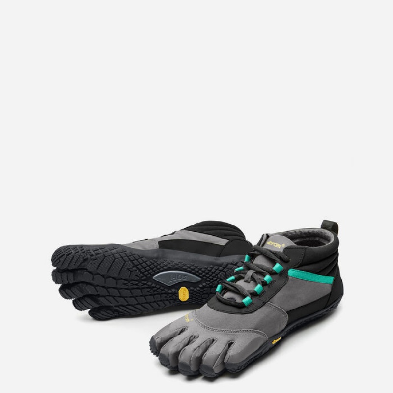 Vibram V-Trek Insulated Scarpe Lifestyle Donna Nere Grigie Verdi | 8563-YFQCI